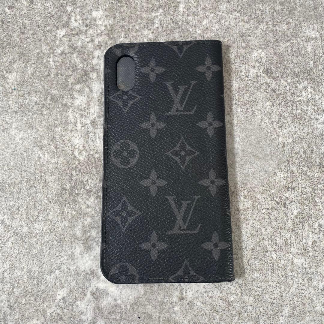 美品　ルイヴィトン モノグラム エクリプス iPhone X フォリオ ケース