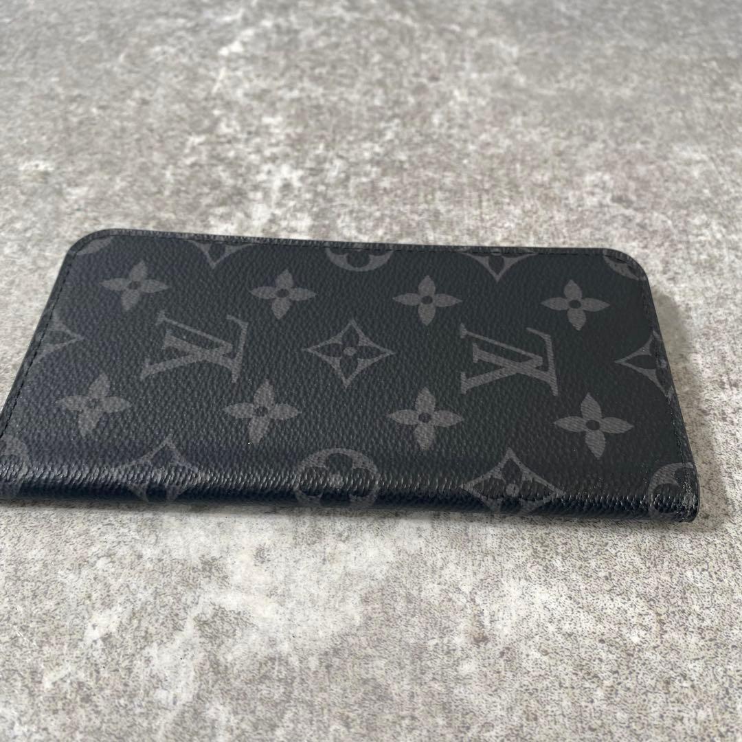 美品　ルイヴィトン モノグラム エクリプス iPhone X フォリオ ケース