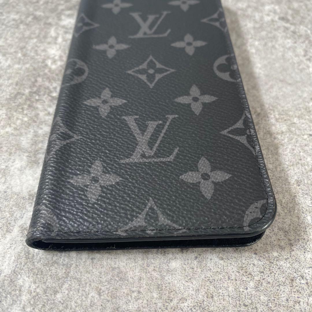 美品　ルイヴィトン モノグラム エクリプス iPhone X フォリオ ケース