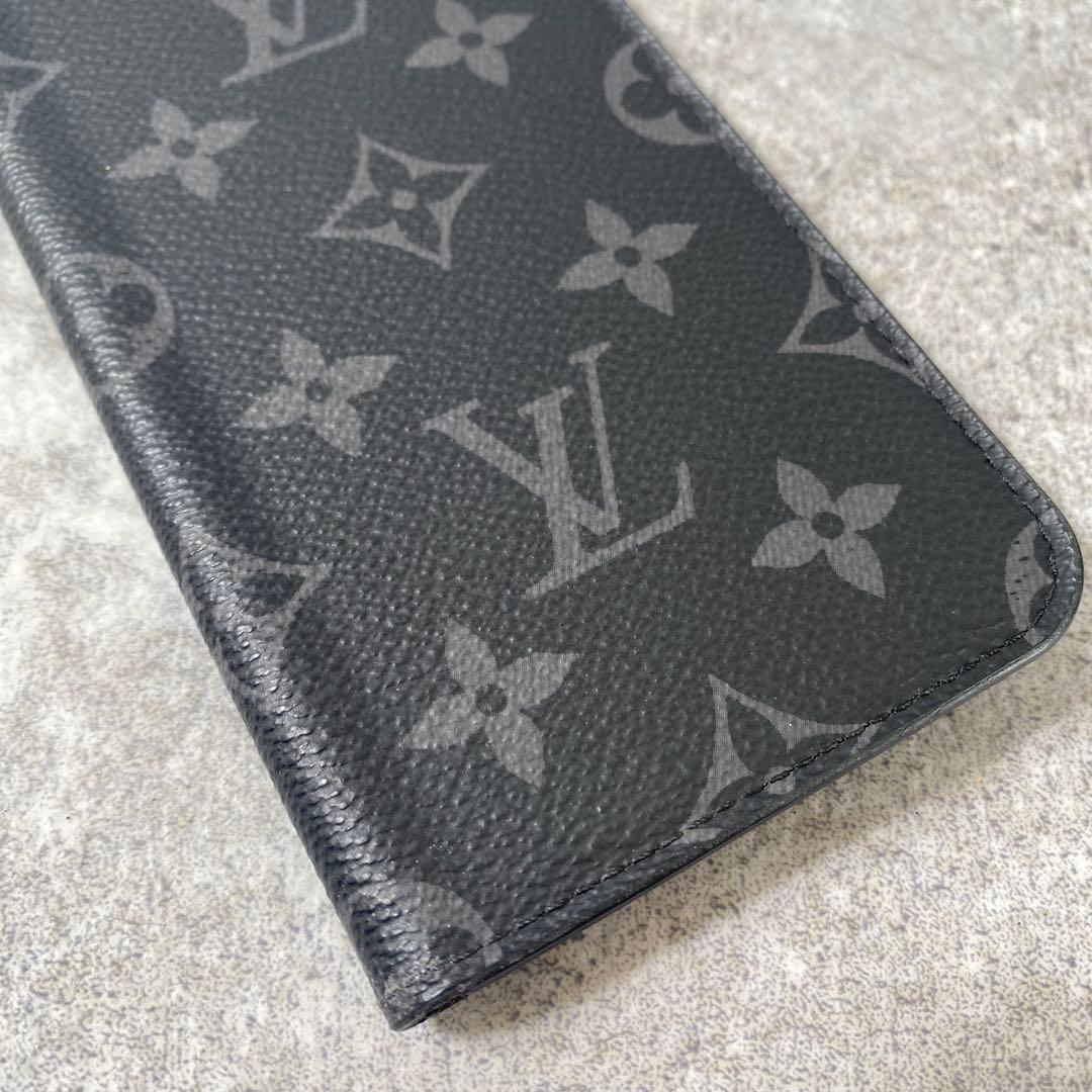美品　ルイヴィトン モノグラム エクリプス iPhone X フォリオ ケース