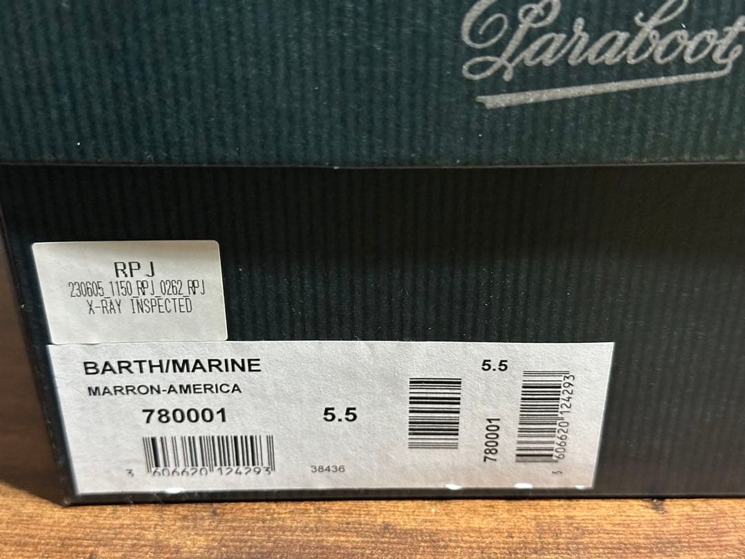 パラブーツBARTH MARINE デッキシューズ5.5 24.5