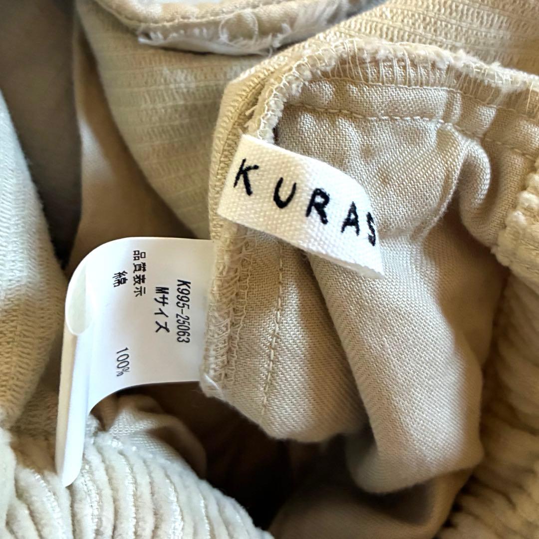 くらすこと コーデュロイパンツ アイボリー Mサイズ レディース