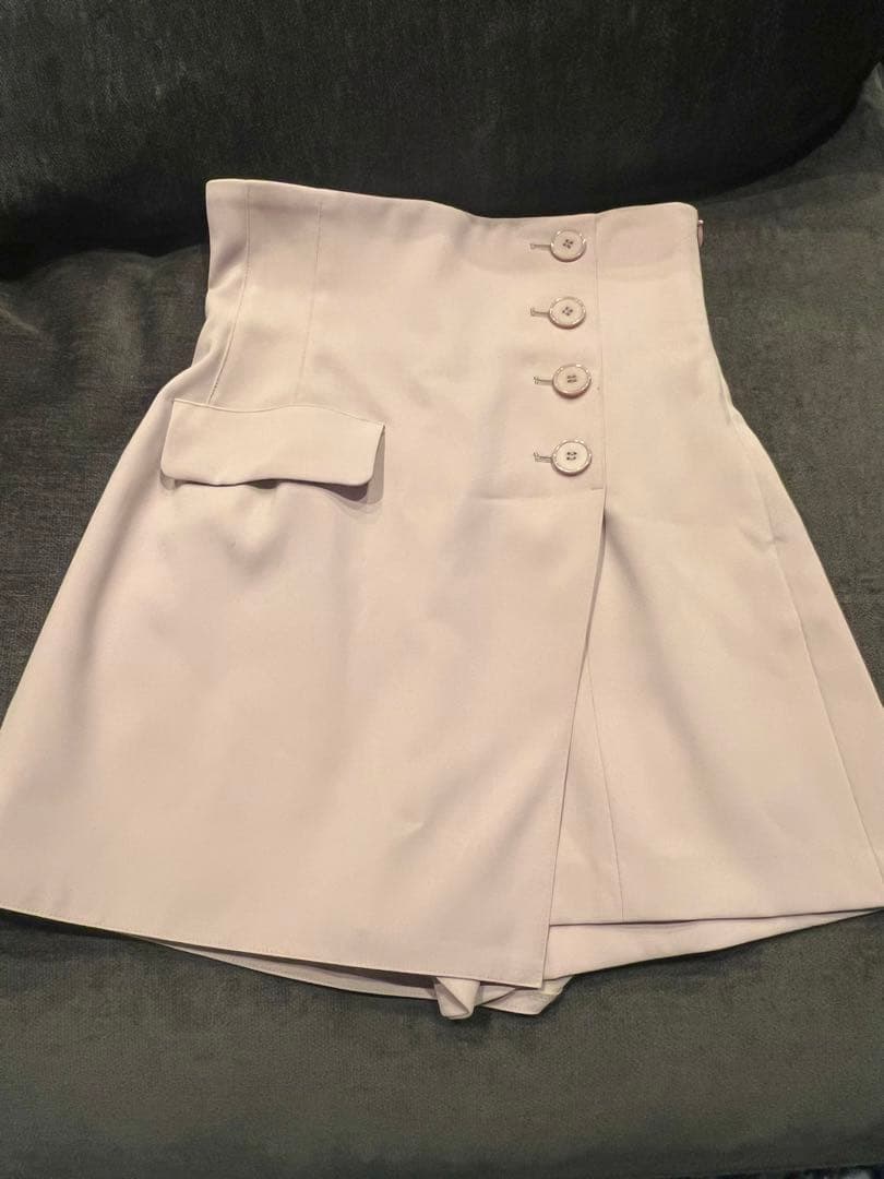 snidel ハイウエストキュロットショートパンツ PBEG