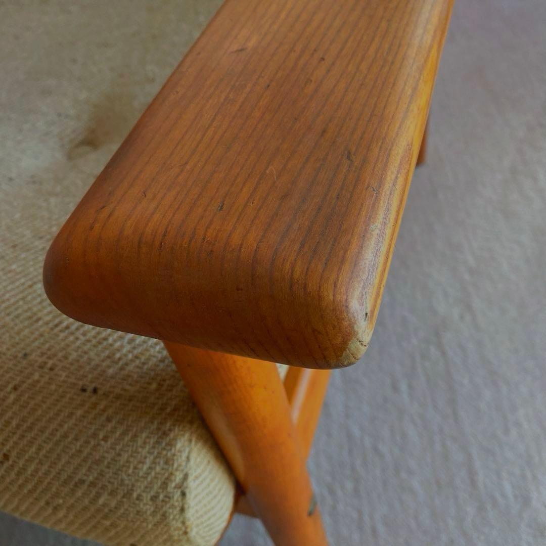 【KOSUGA】ケヤキシリーズ　1Pソファ　希少ビンテージ　古き良きもの