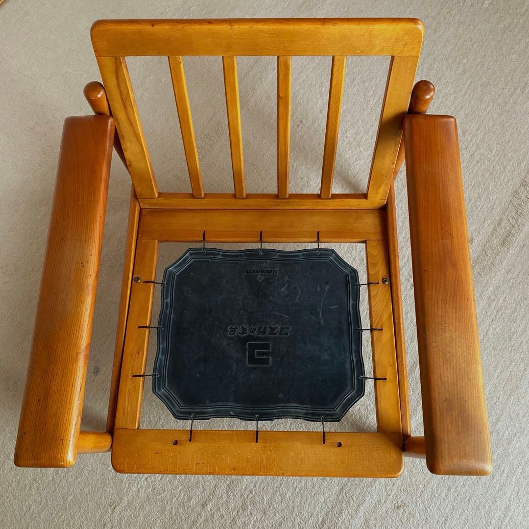 【KOSUGA】ケヤキシリーズ　1Pソファ　希少ビンテージ　古き良きもの