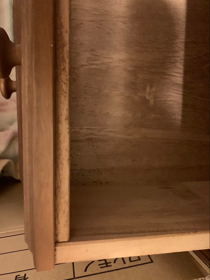 昭和レトロ トーカイ 東海家具 木製箪笥 ハイチェスト 5段　古道具 ビンテージ