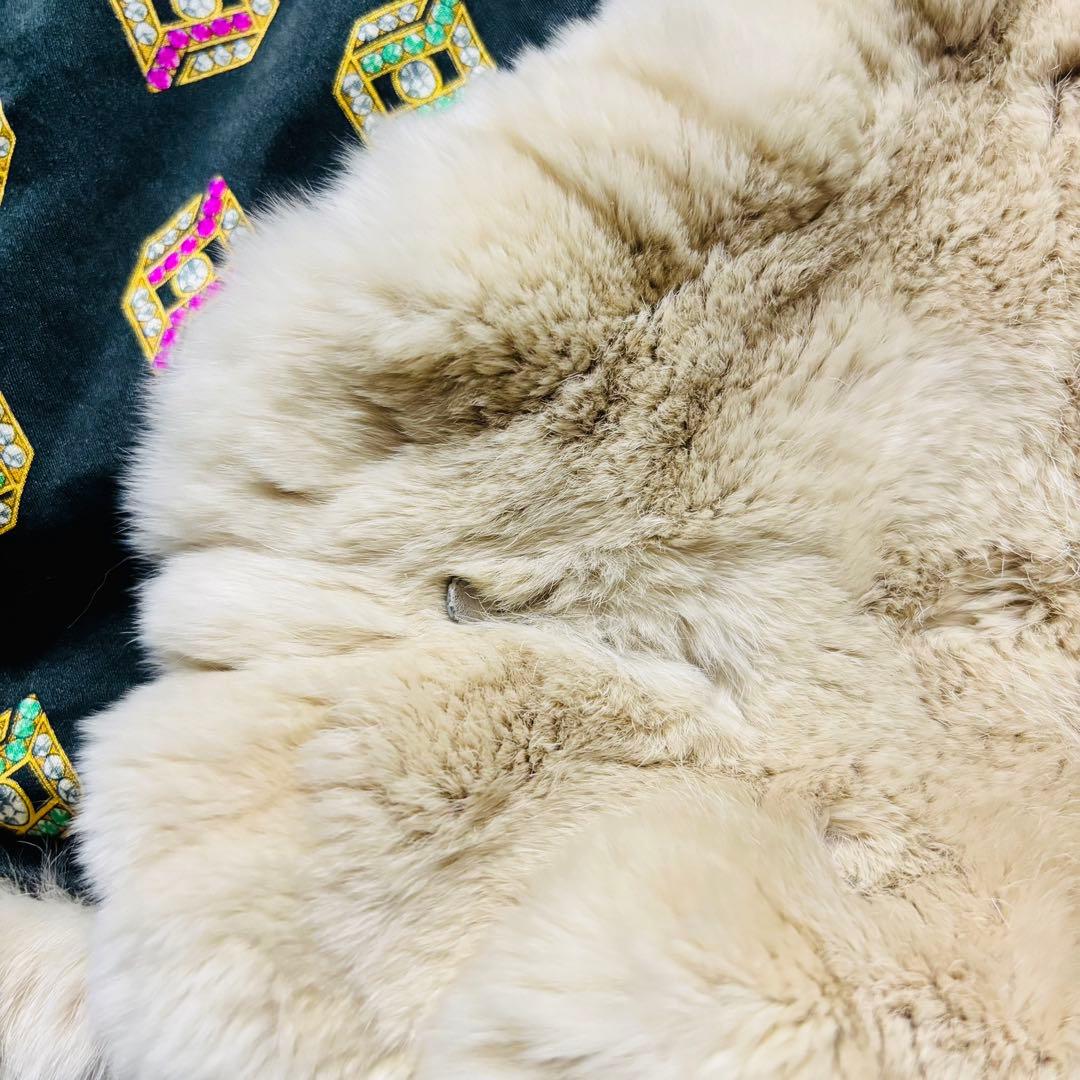 美品 ETRO エトロ ラビット ファー ベスト 裏地 シルク ヴィンテージ