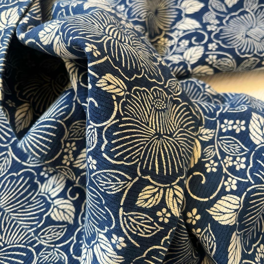 綿絽の上等な浴衣、お着物　ゆったりサイズ