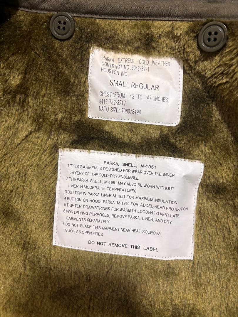 Houston m-51 青島コート モッズコート s ライナー付