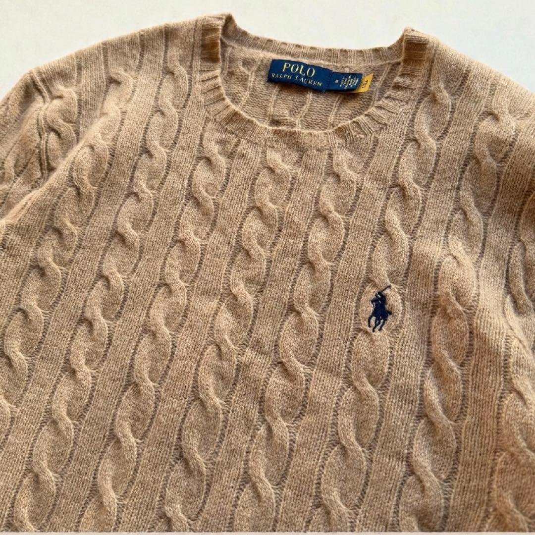 2024年製　ラルフローレン ケーブルニット ウール×カシミヤ ユニセックス可