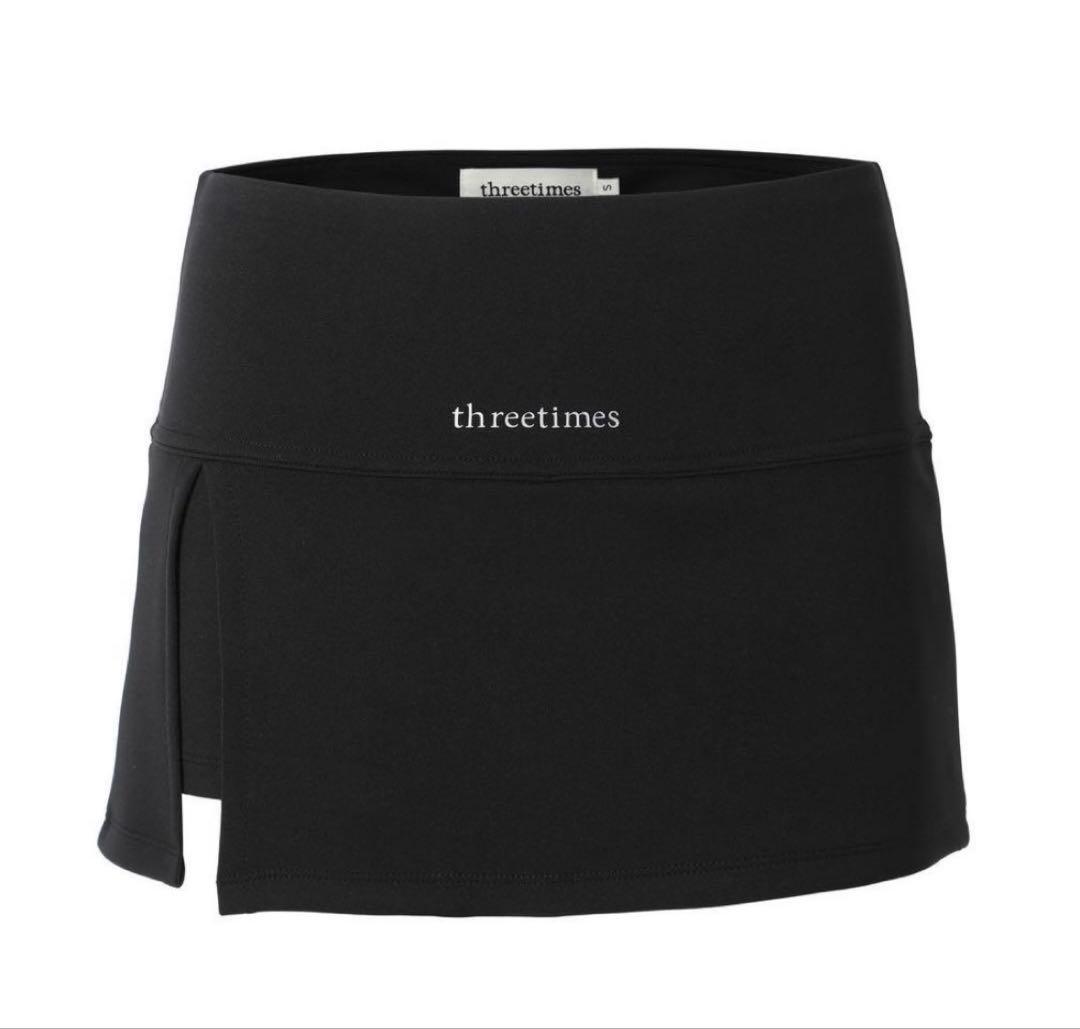 スカート threetimes Athletic slit skirt