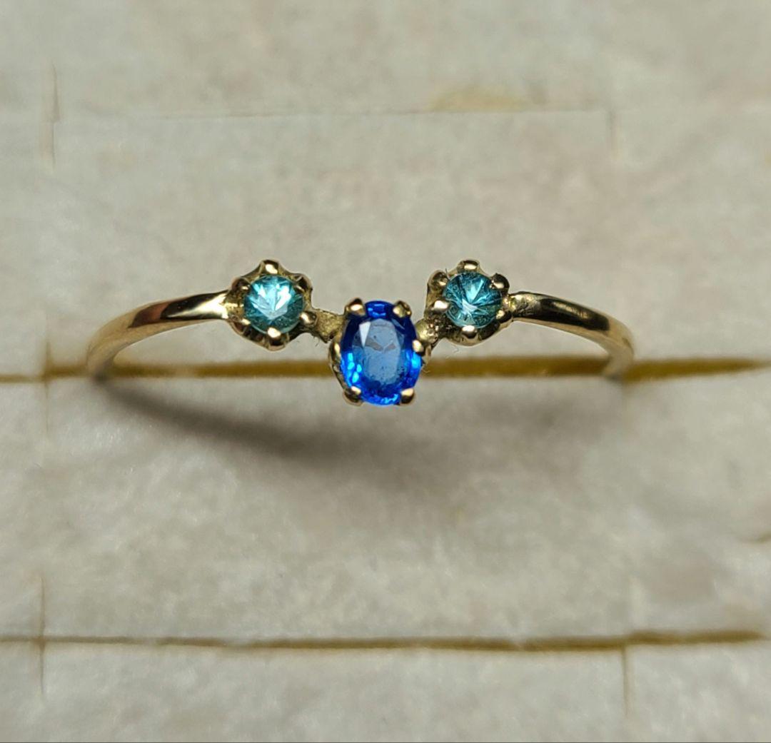 引き込まれる程美しいです★アウイナイト&バターリャパライバトルマリン18金★