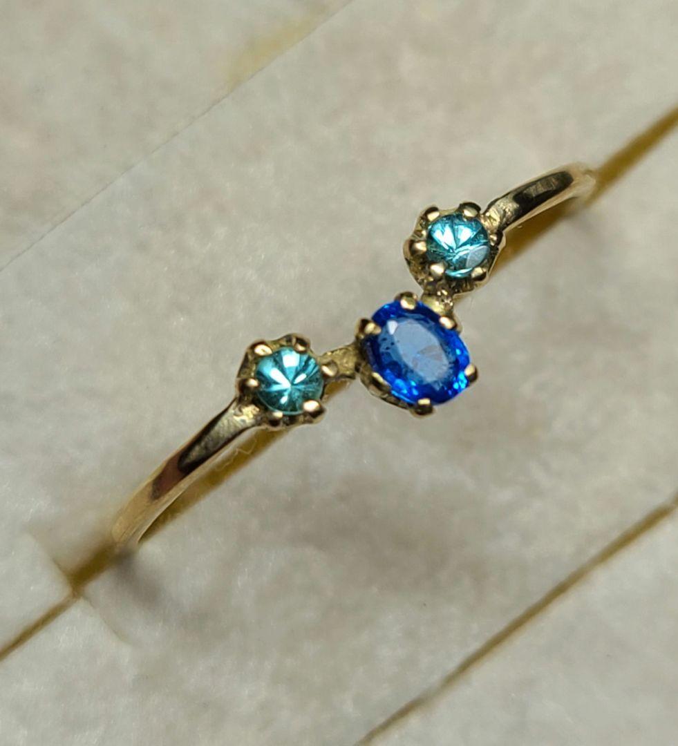 引き込まれる程美しいです★アウイナイト&バターリャパライバトルマリン18金★