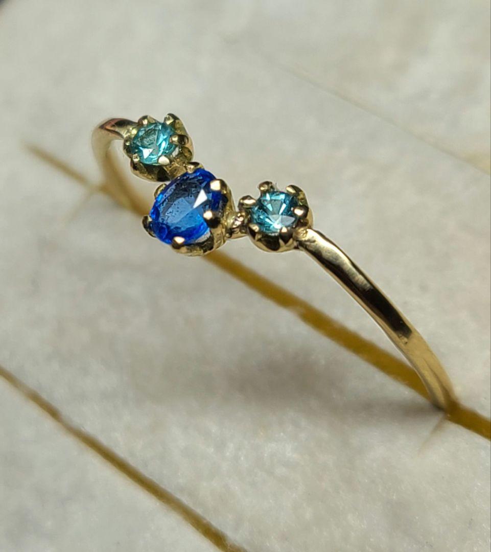 引き込まれる程美しいです★アウイナイト&バターリャパライバトルマリン18金★