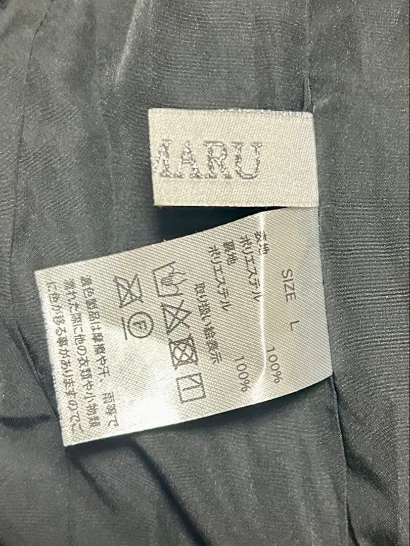 MISAMARU フェイクファーフード羽織 ブラック Lサイズ