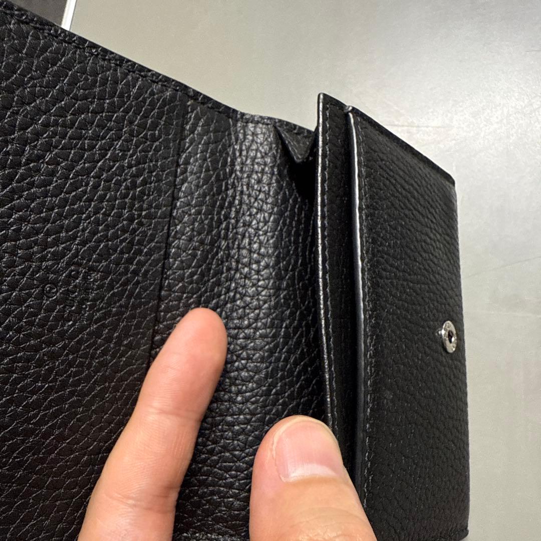 【最新モデル】 GUCCI ブラック レザー 名刺入れ