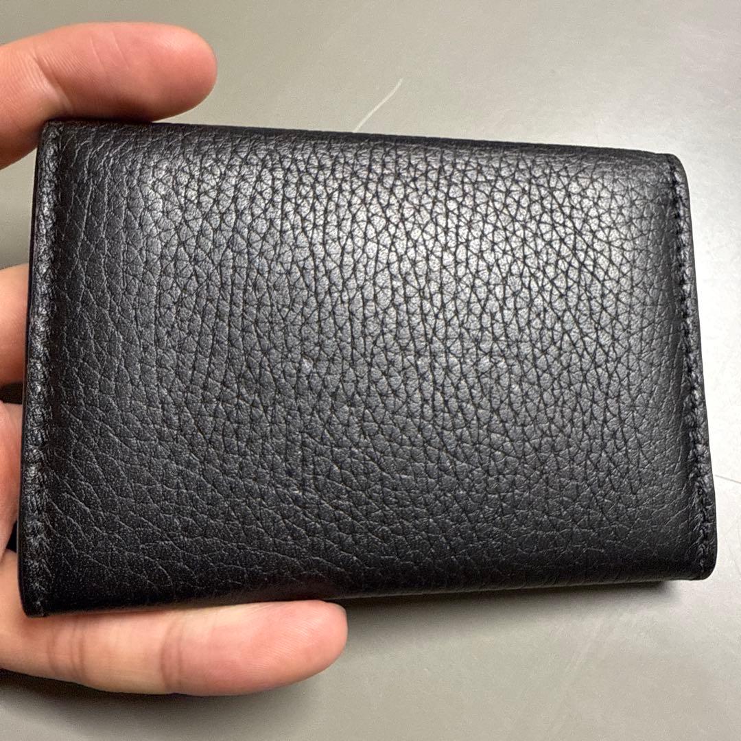 【最新モデル】 GUCCI ブラック レザー 名刺入れ