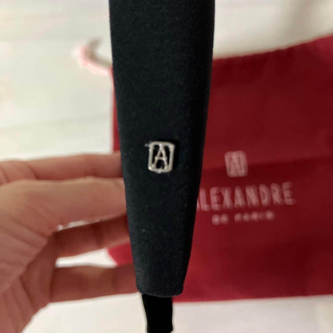 ALEXANDRE DE PARIS 黒ヘアバンド