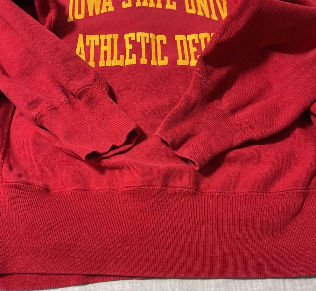 80s IOWA チャンピオン　リバースウィーブ Champion 赤　2段