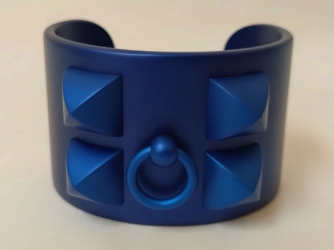 HERMES エルメス コリエドシアン バングル ブルー