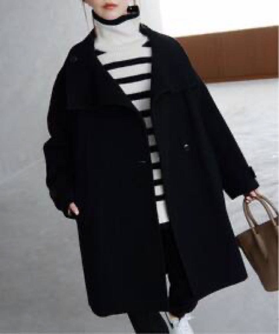 SLOBE IENA ペコラムモッサスタンドミドルコート