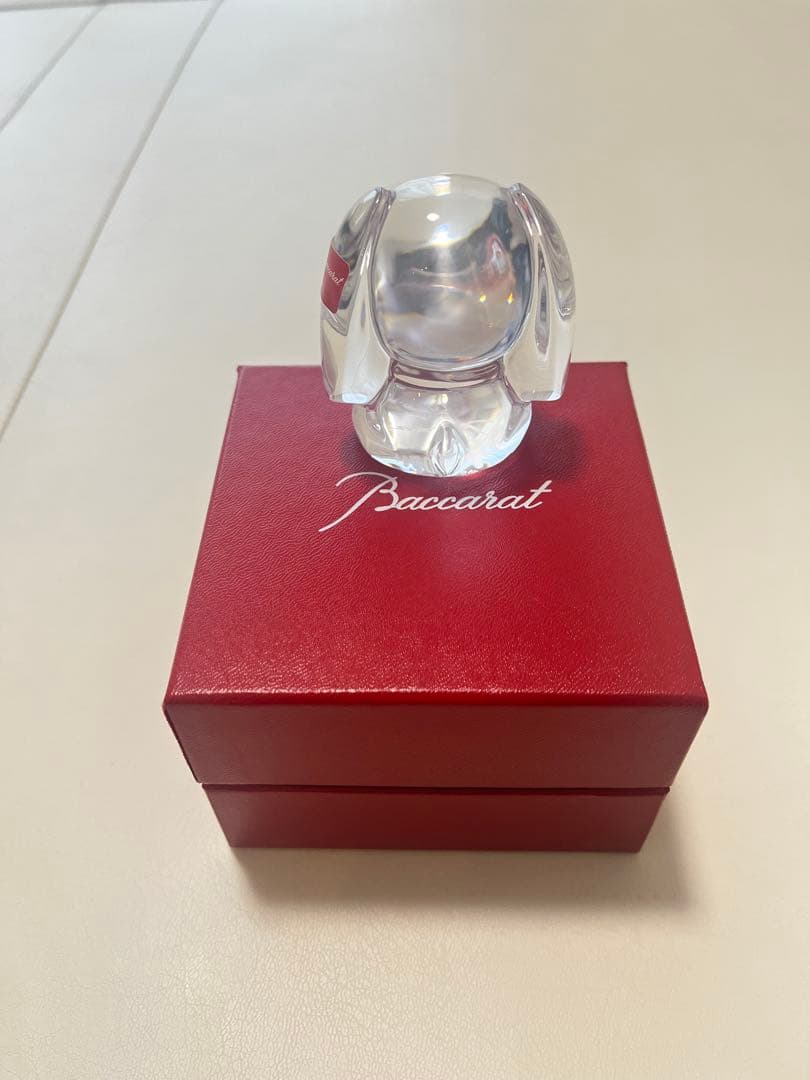 【アキラ様予約】Baccarat クリスタル お茶犬 専用ボックス付き 伊藤園
