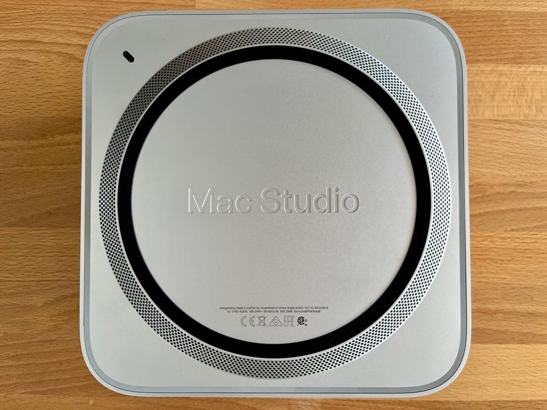 Mac Studio M1 Max 32コアGPU/64GB RAM/1TB