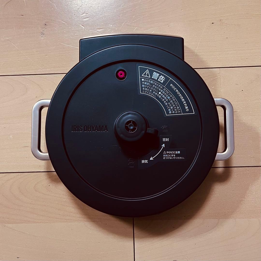 IRIS OHYAMA 電気圧力鍋 ブラック