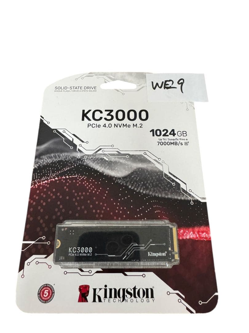 Kingston KC3000 NVMe M.2 SSD 1TB 未使用