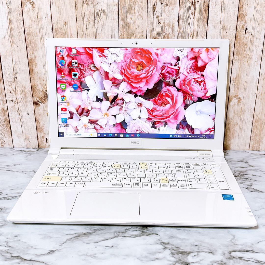 1台限定✨すぐ使える薄型パソコンPC✨爆速SSD/メモリ8GB✨カメラ付き