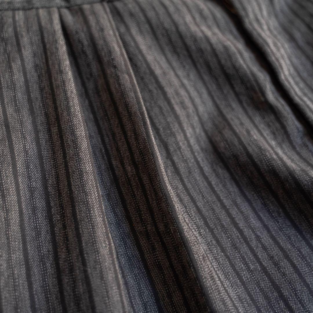 80s vintage 東ドイツ製 ツータック ストライプ ワイドスラックス