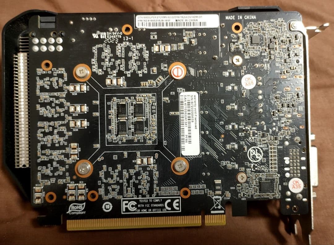 グラフィックボード・グラボ・ビデオカード PALIT GEFORCE GTX 1660 SUPER 6G