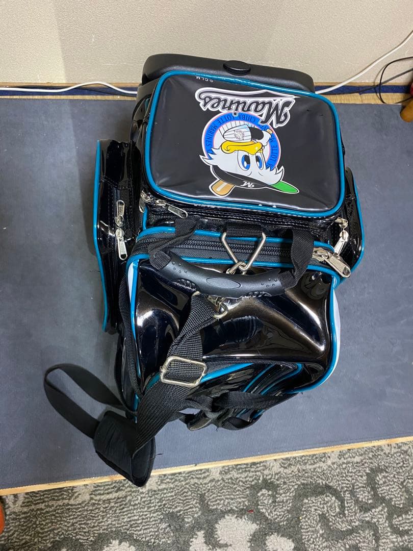 ボウリングバッグ2個用 シューズその他収納ポケット多数