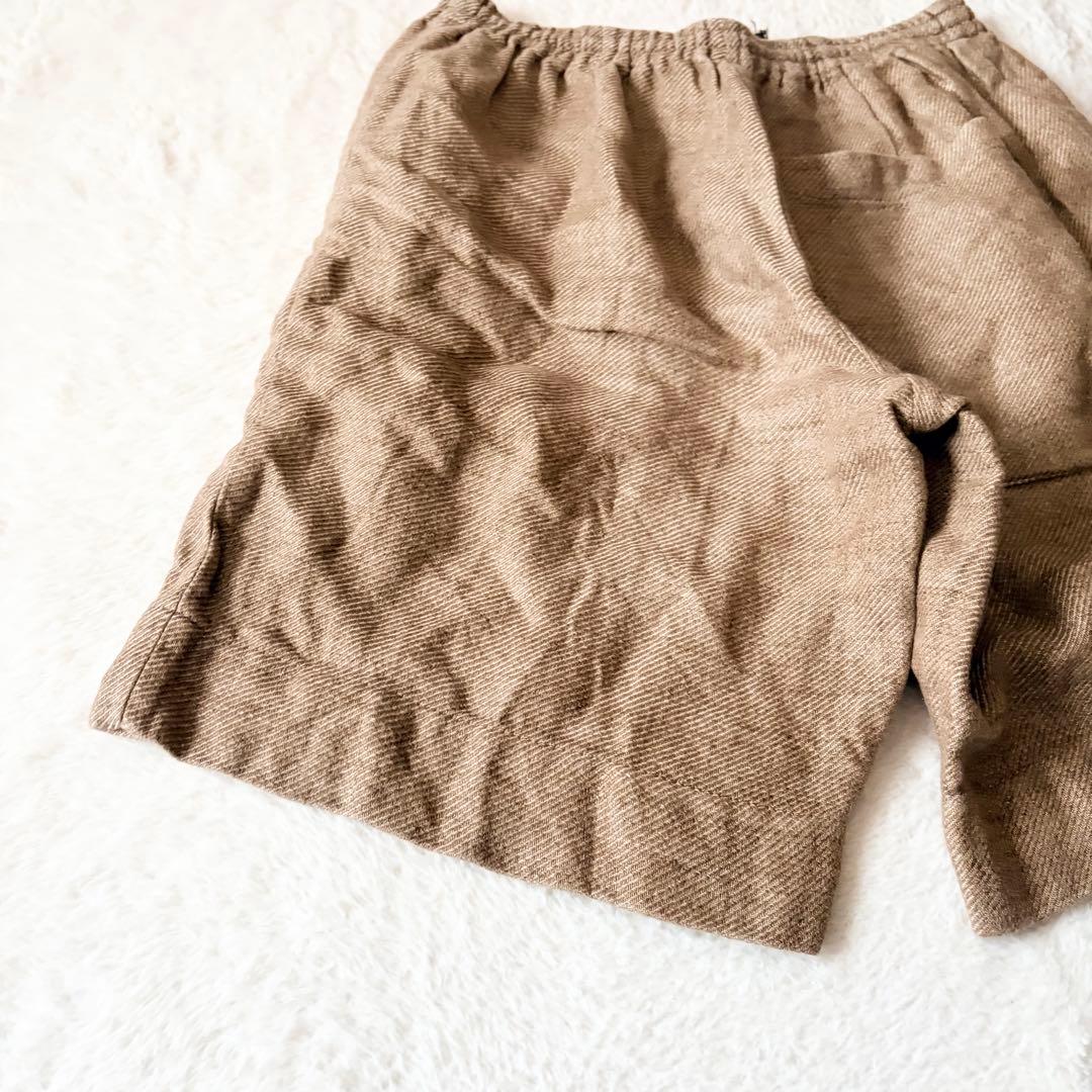 5560 希少✨ ドリスヴァンノッテン ショートパンツ 44 バイカラー リネン