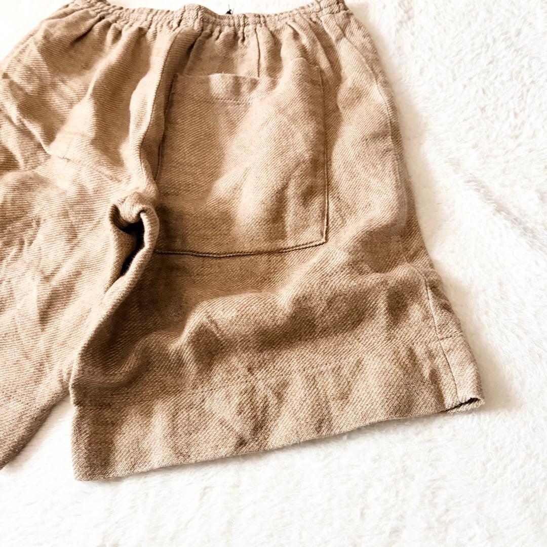 5560 希少✨ ドリスヴァンノッテン ショートパンツ 44 バイカラー リネン