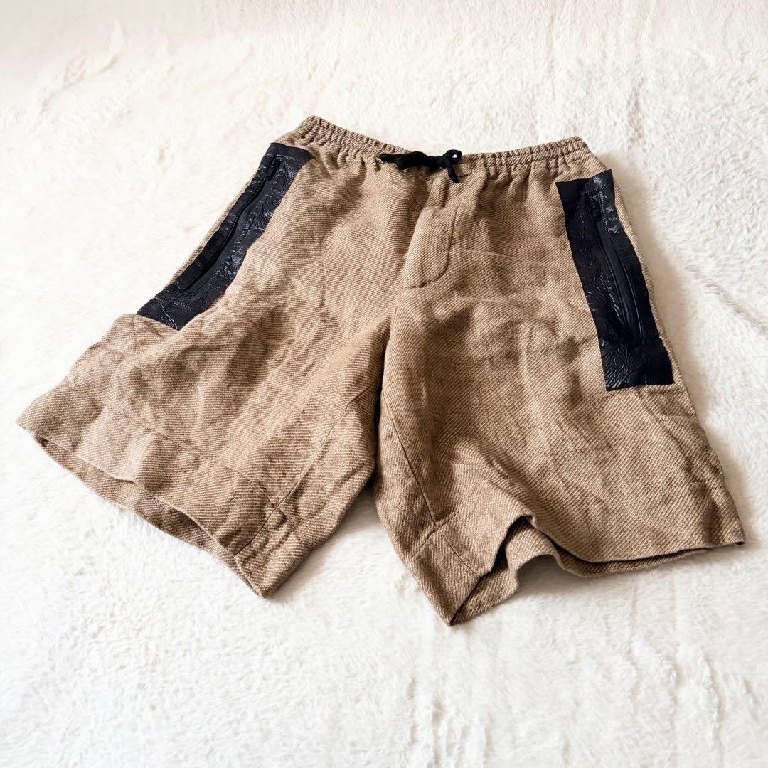 5560 希少✨ ドリスヴァンノッテン ショートパンツ 44 バイカラー リネン