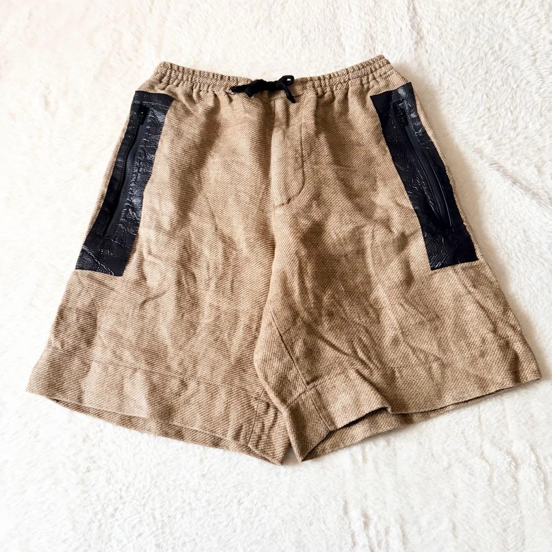 5560 希少✨ ドリスヴァンノッテン ショートパンツ 44 バイカラー リネン