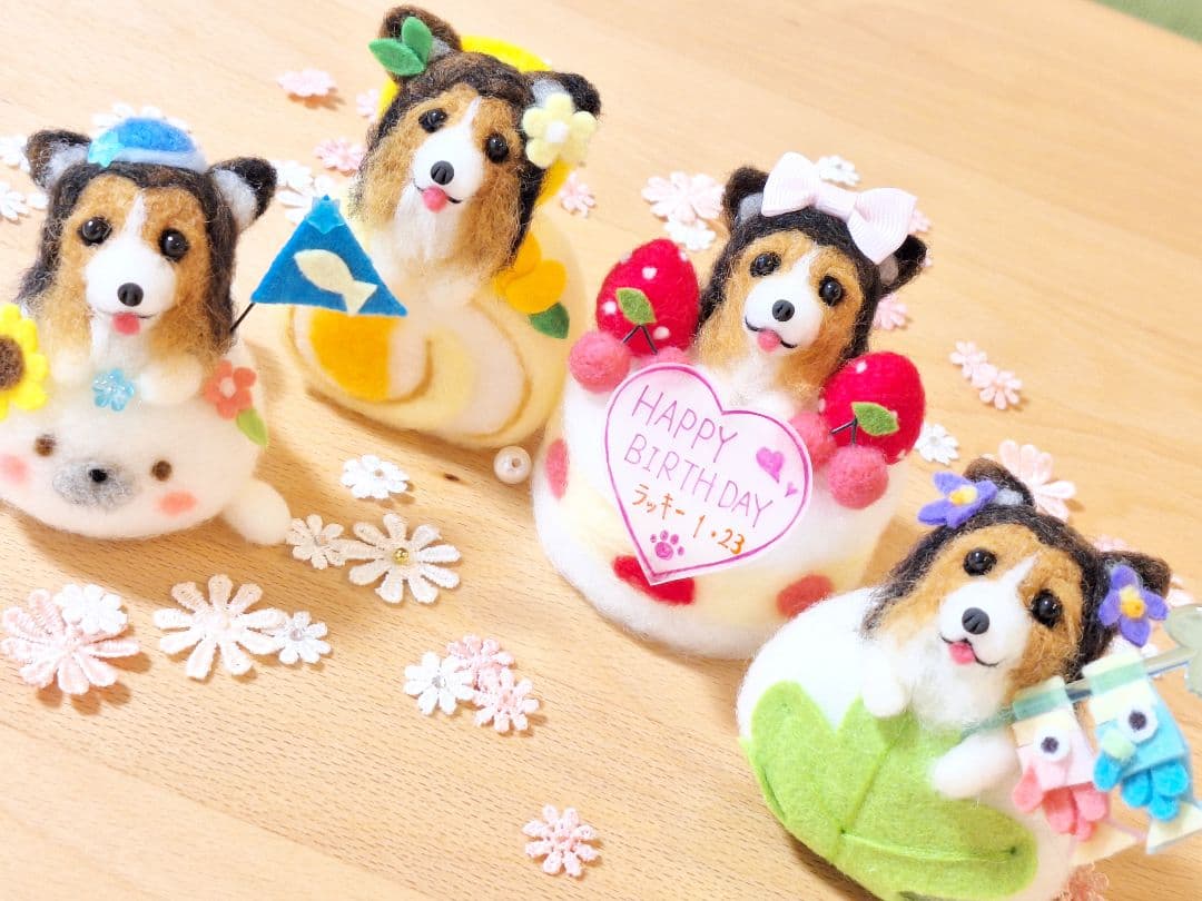 みーたん♪ 羊毛フェルト オーダー 愛犬 シェルティー ☆