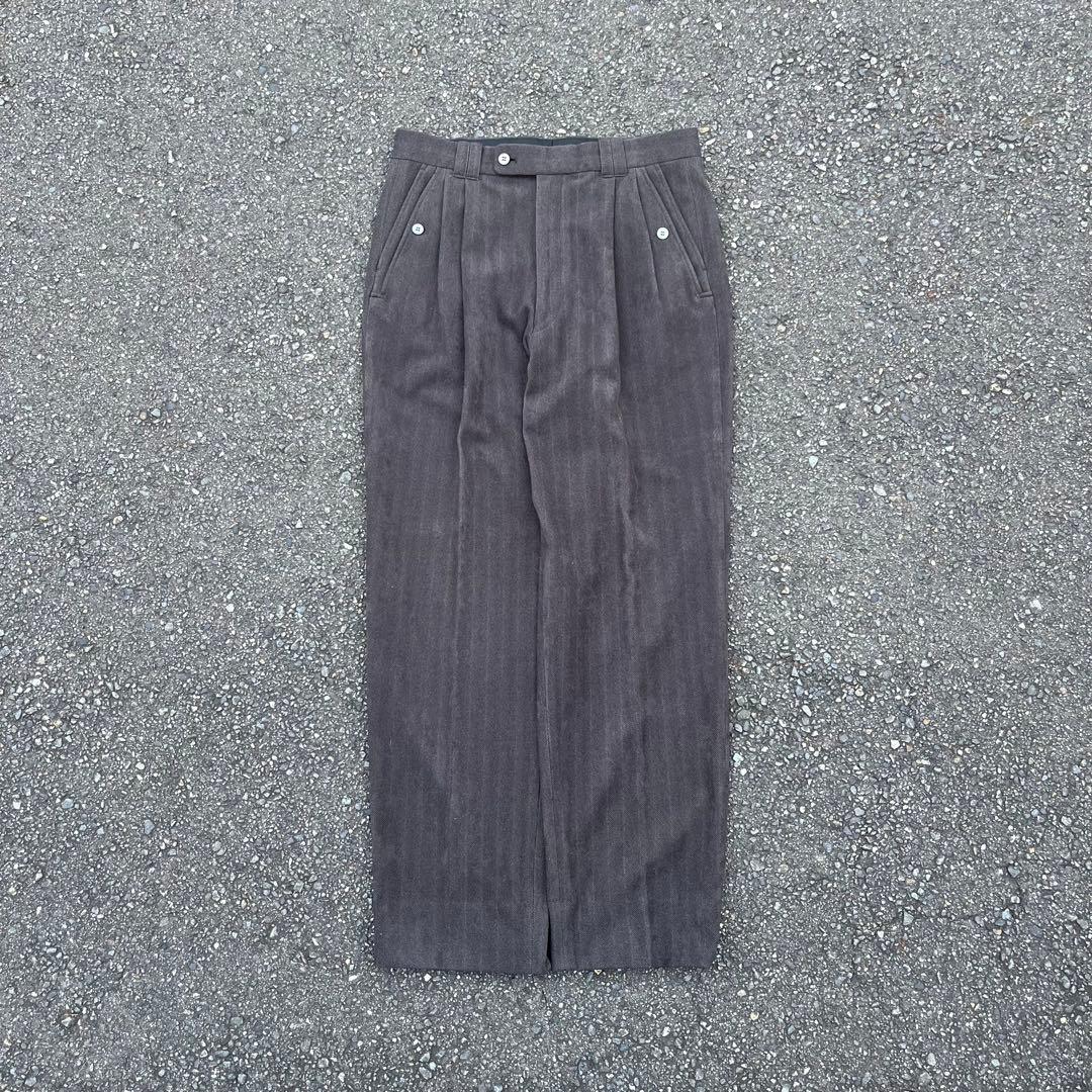 80s 90s Vintage 3タックバギーワイドスラックス ドレープ 34