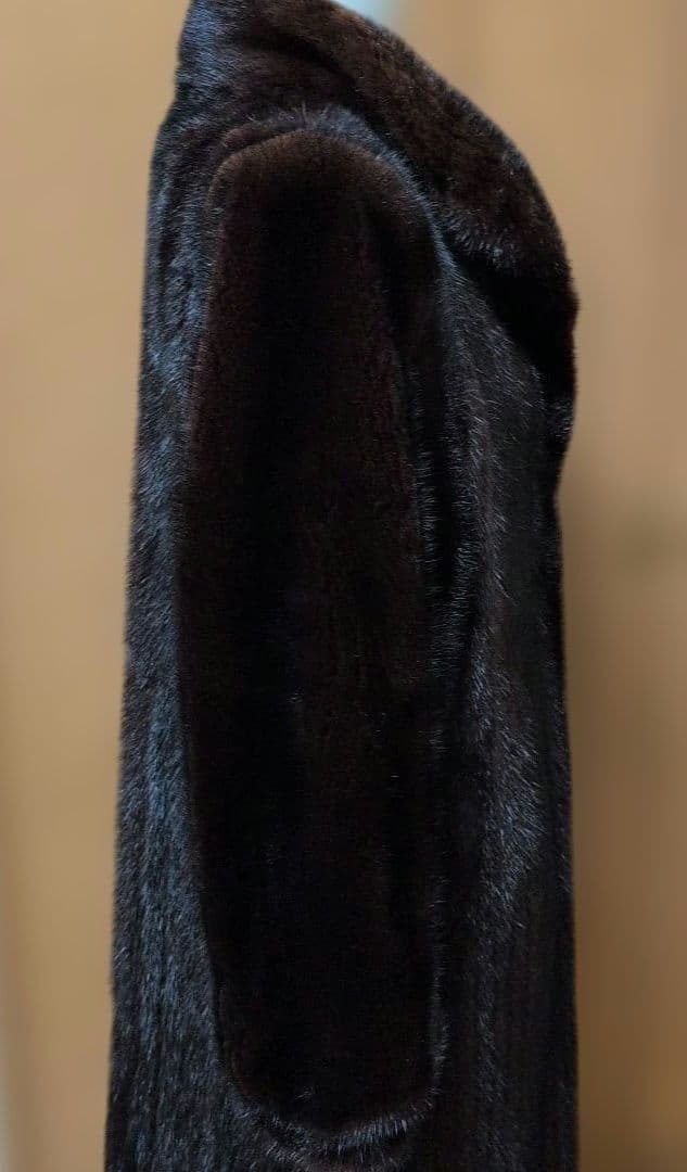 ✨デミバフミンクファー コート 着丈109cm 13号(XL) 逆毛仕立