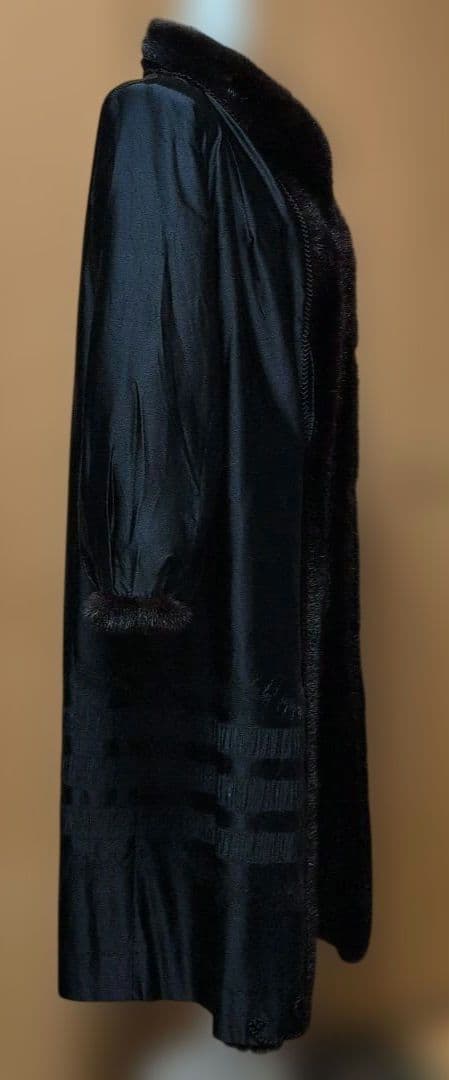 ✨デミバフミンクファー コート 着丈109cm 13号(XL) 逆毛仕立