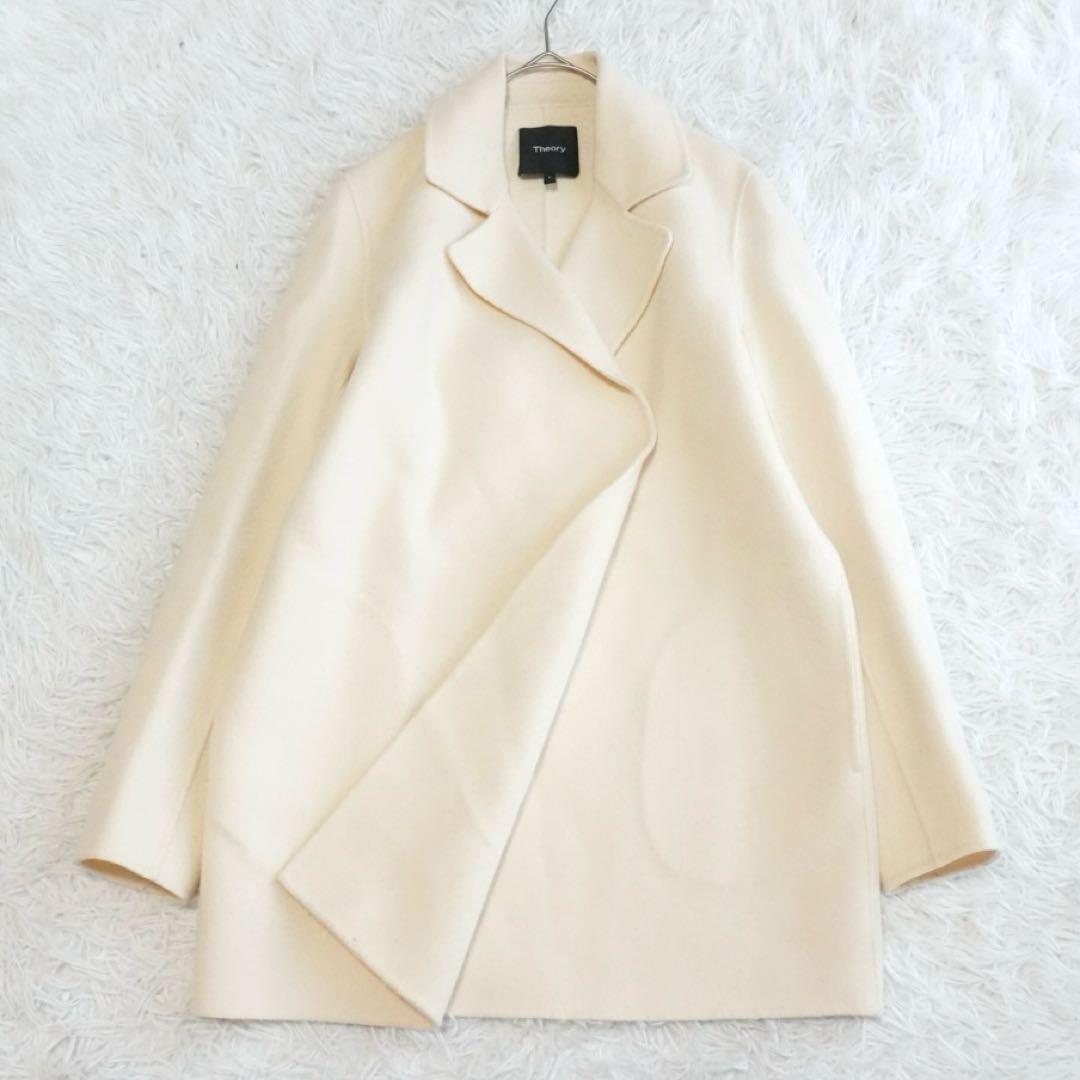 セオリー カシミヤ CLAIRENE NEW DIVIDE ダブルフェイスコート