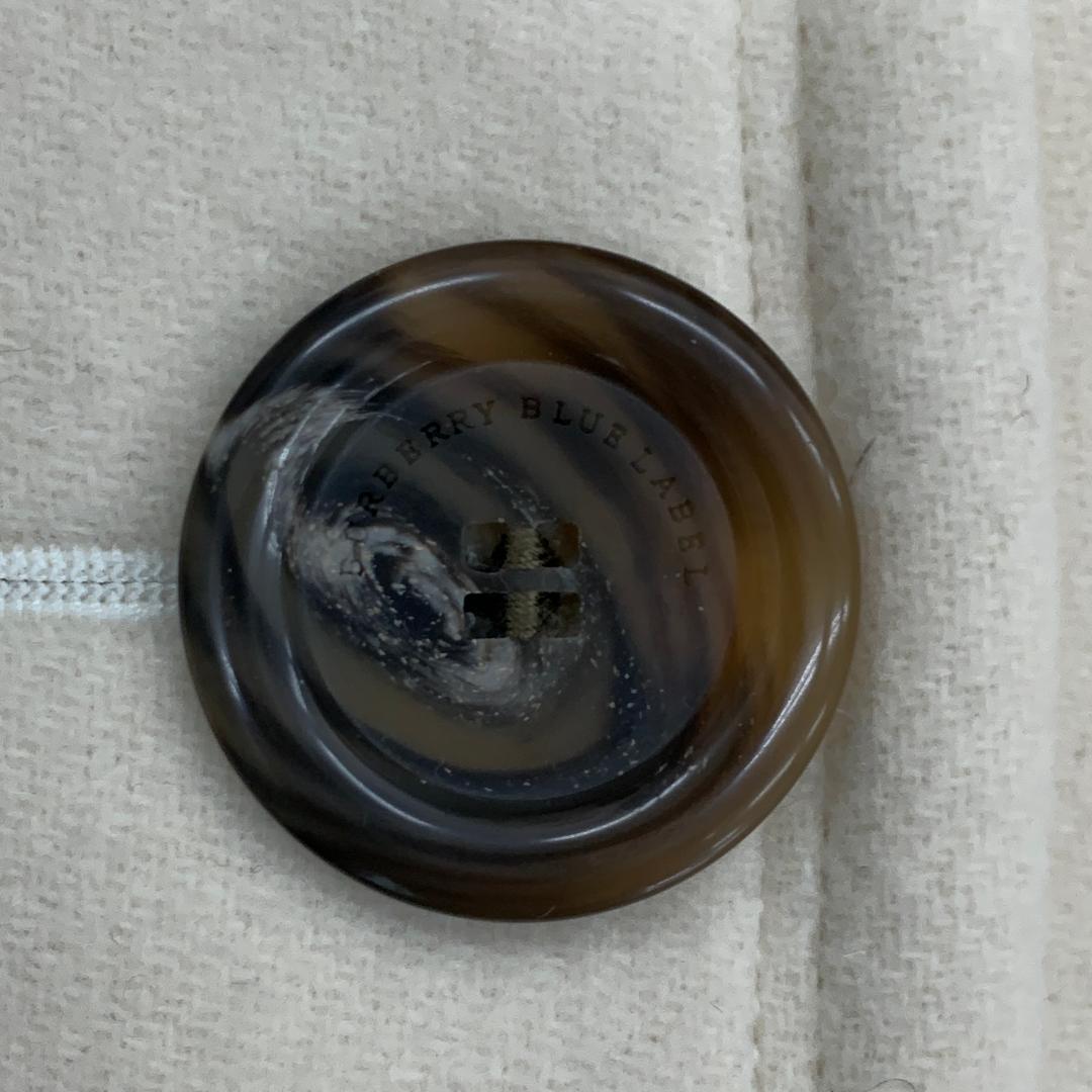 バーバリーブルーレーベル トレンチコート Mサイズ アンゴラ 裏地ノバチェック