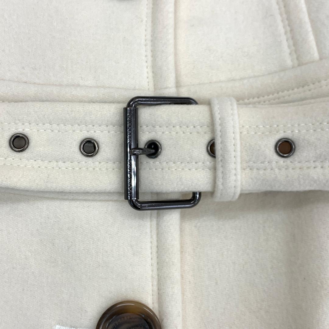 バーバリーブルーレーベル トレンチコート Mサイズ アンゴラ 裏地ノバチェック