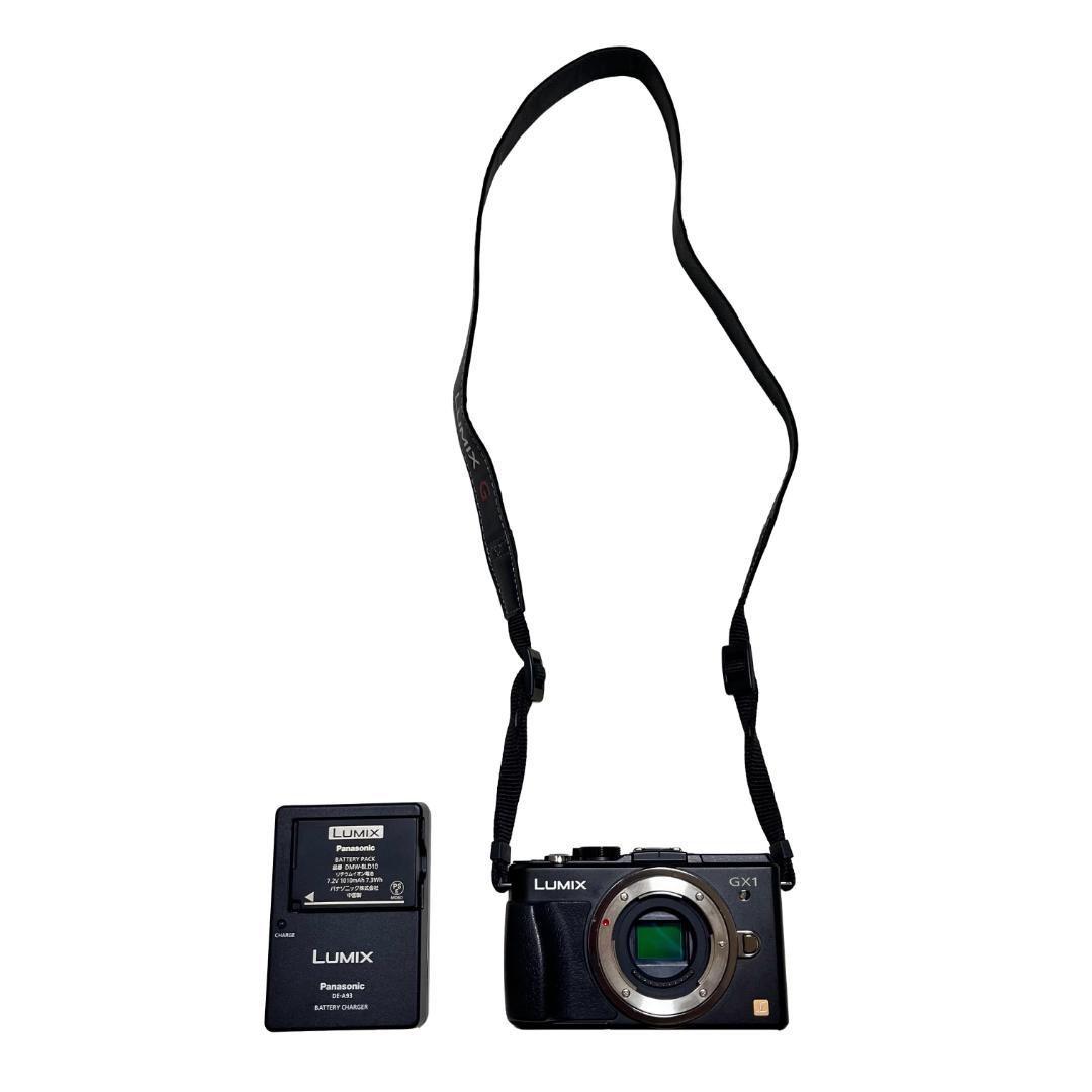 Panasonic LUMIX GX1 ボディ ストラップ 充電器 バッテリー