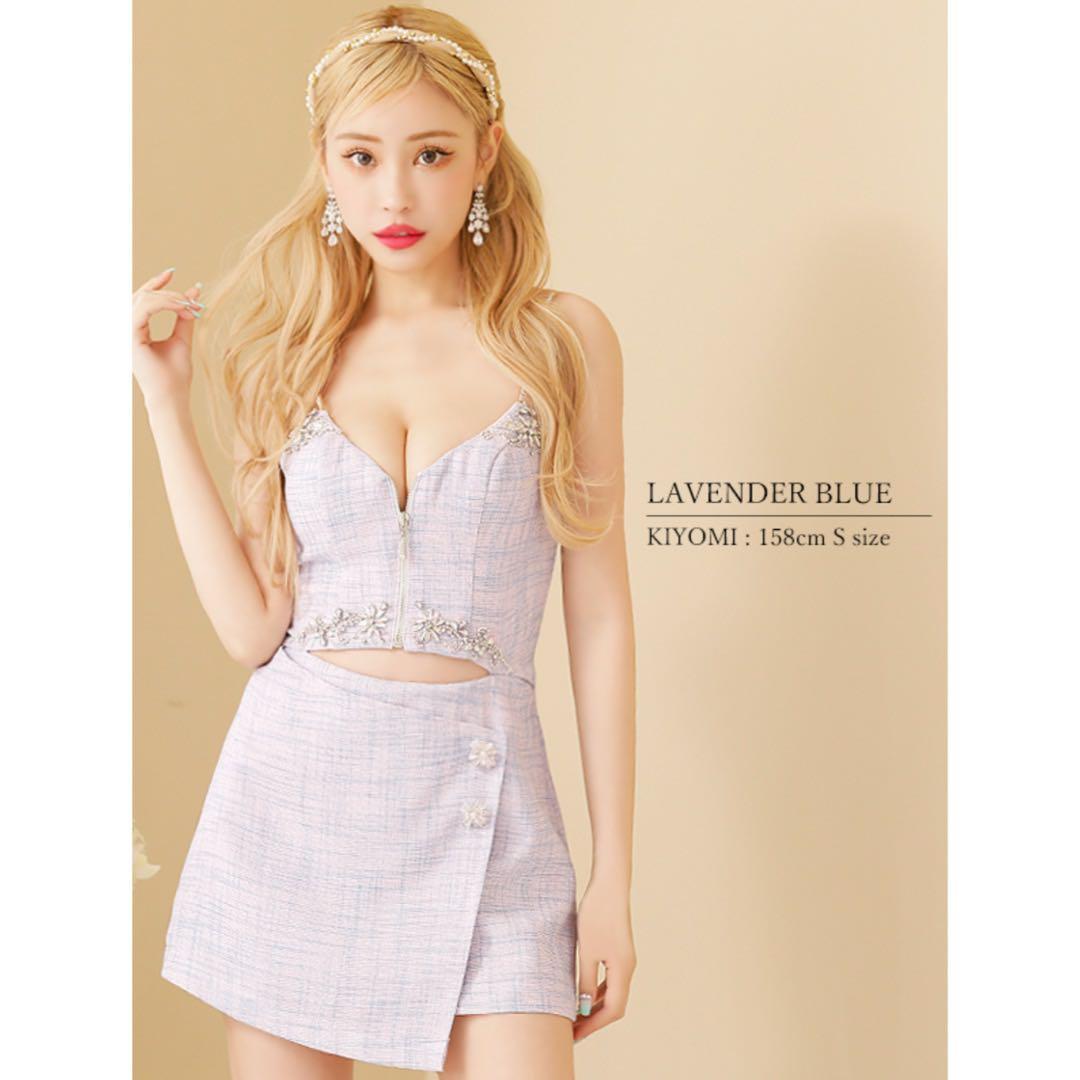 【新品】ANGEL R/エンジェルアールツイード/キャバドレス ラベンダー