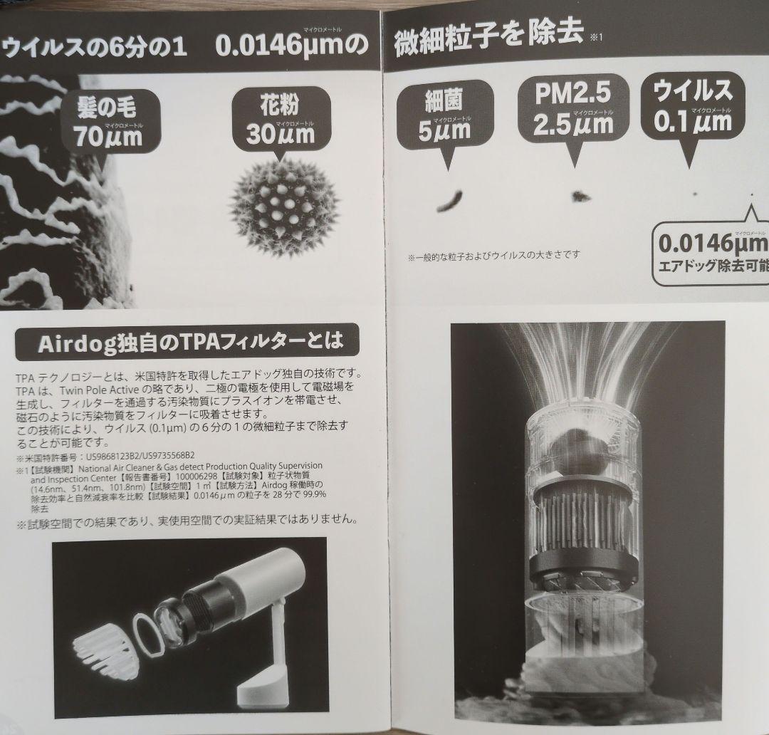 Airdog mini 空気清浄機 ポータブル
