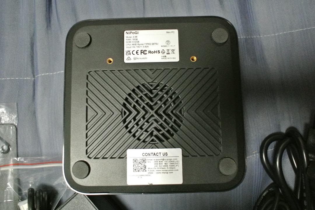 ミニPC Ryzen 7 Pro 5875U/16GB/512GB 動作品