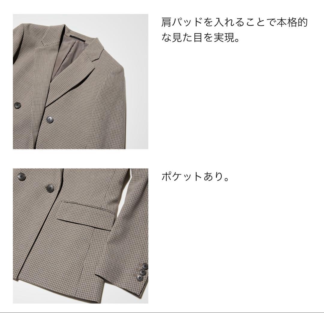 【新品未使用】ダブルジャケット　35 BROWN サイズL