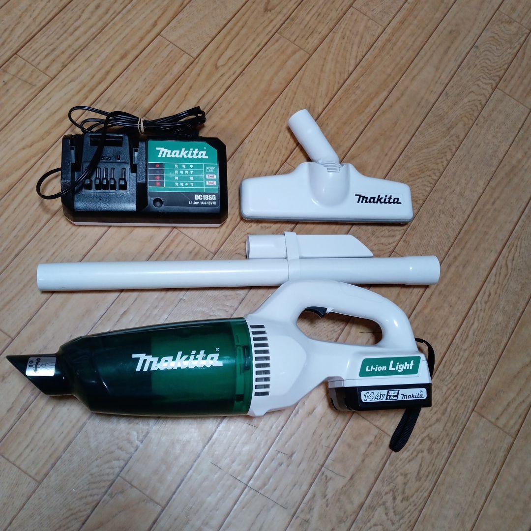 マキタ14.4V充電式クリーナーMCL143D 純正バッテリー、充電器付